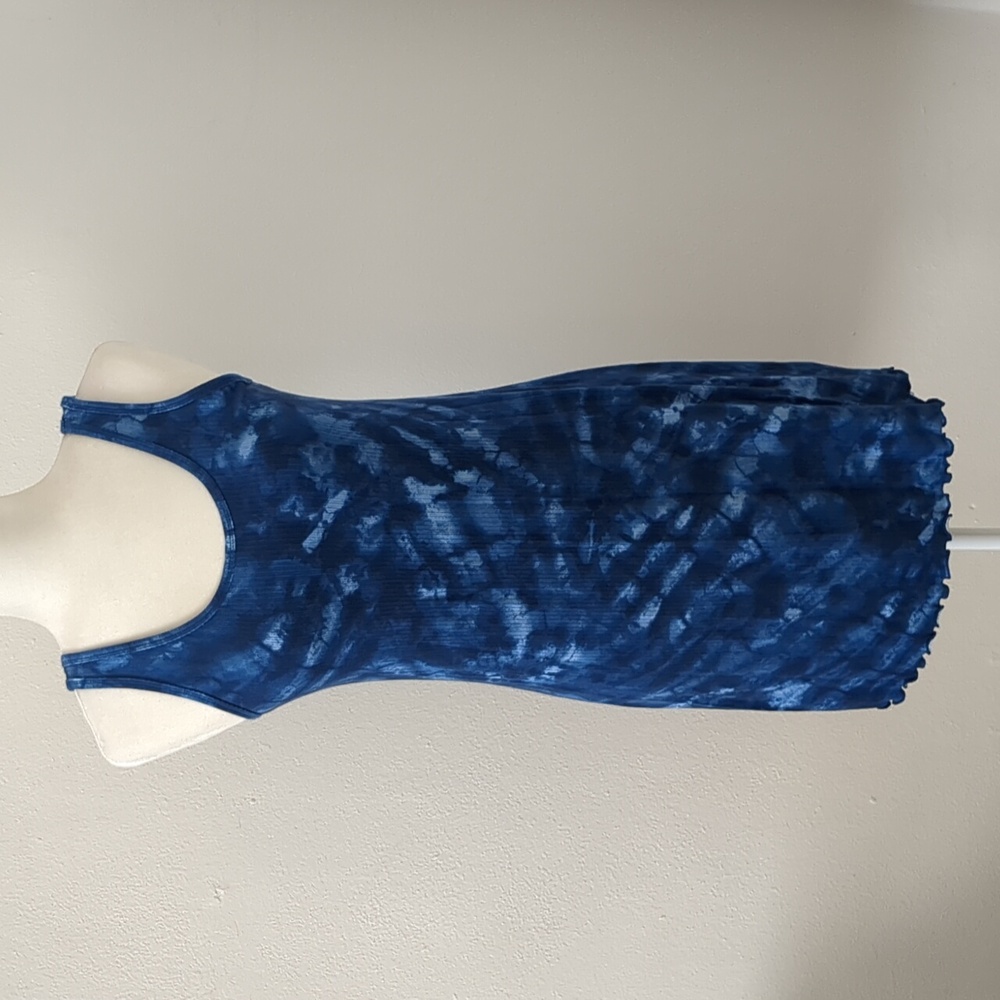 Abercrombie Kids blue tie dye dress sleeveless stretchy Size 15/16